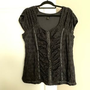 Lane Bryant 14/16 Black Blouse